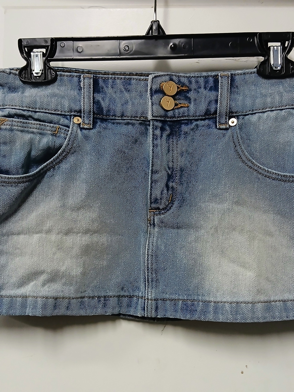 Classic Light Blue Denim Mini Skirt